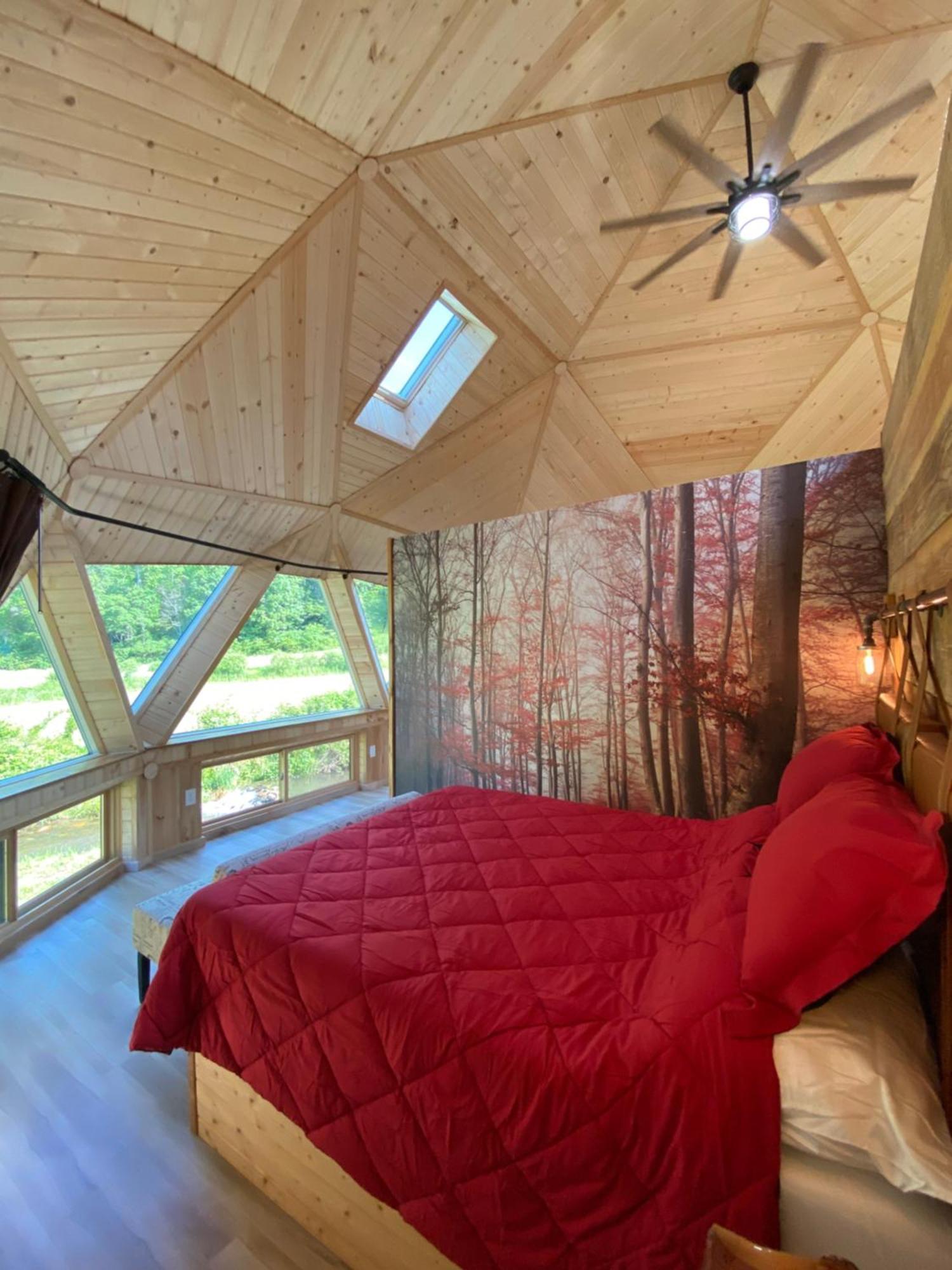 فيلا Natahala Glamping Red Dome #23 Topton المظهر الخارجي الصورة