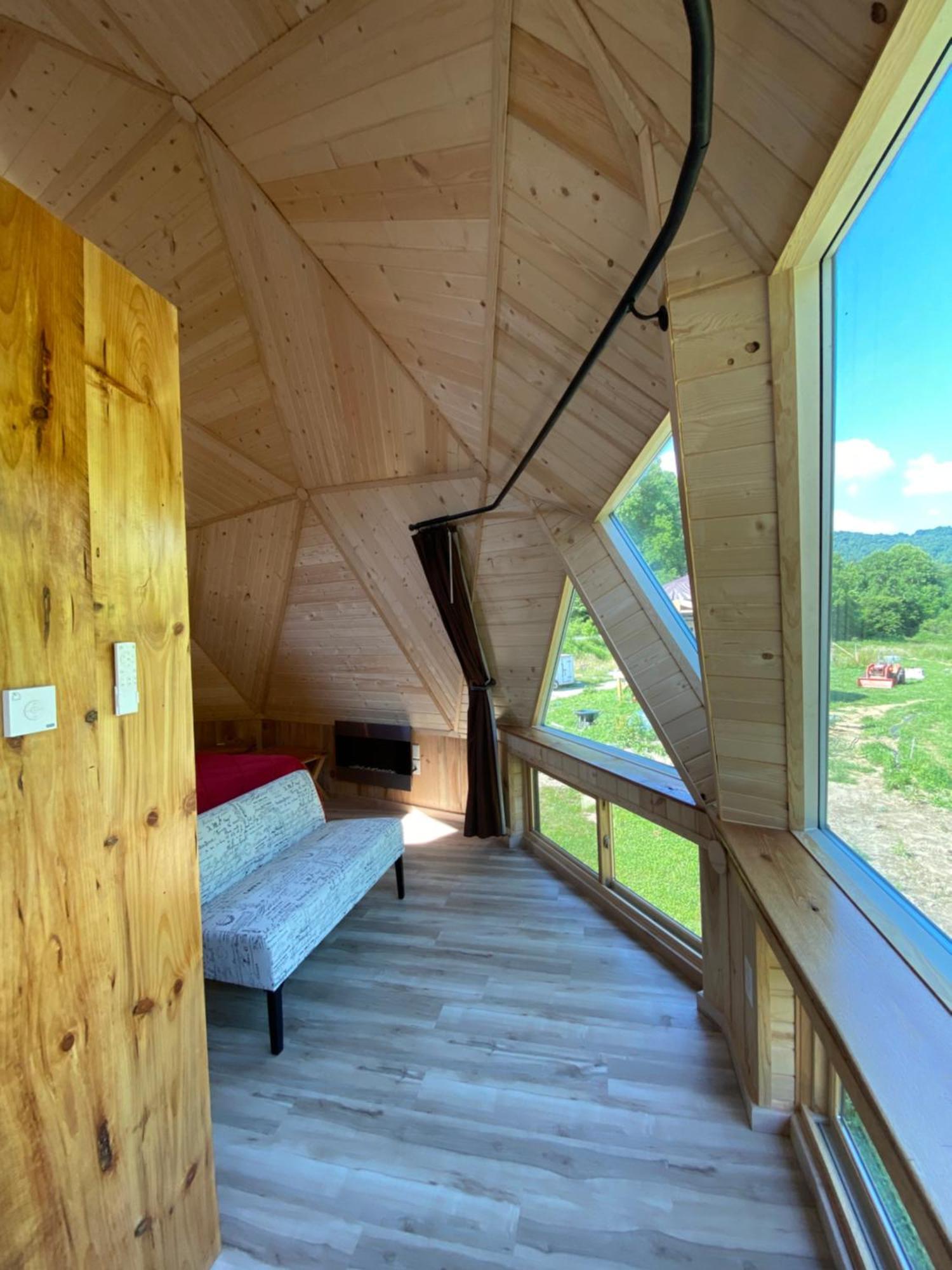 فيلا Natahala Glamping Red Dome #23 Topton المظهر الخارجي الصورة