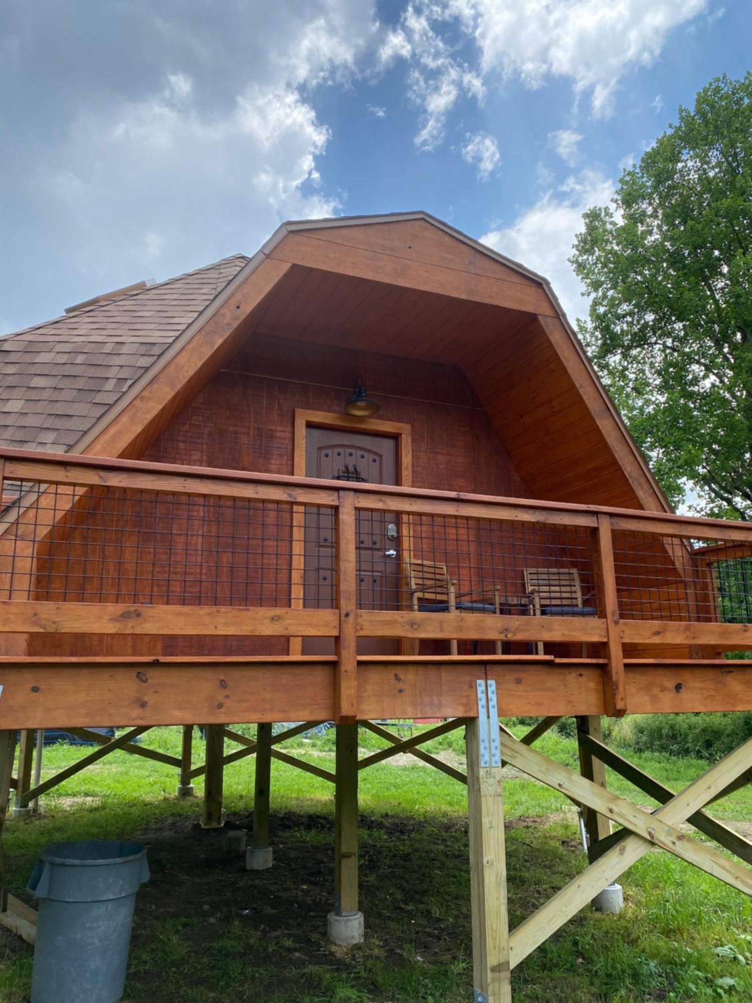 فيلا Natahala Glamping Red Dome #23 Topton المظهر الخارجي الصورة