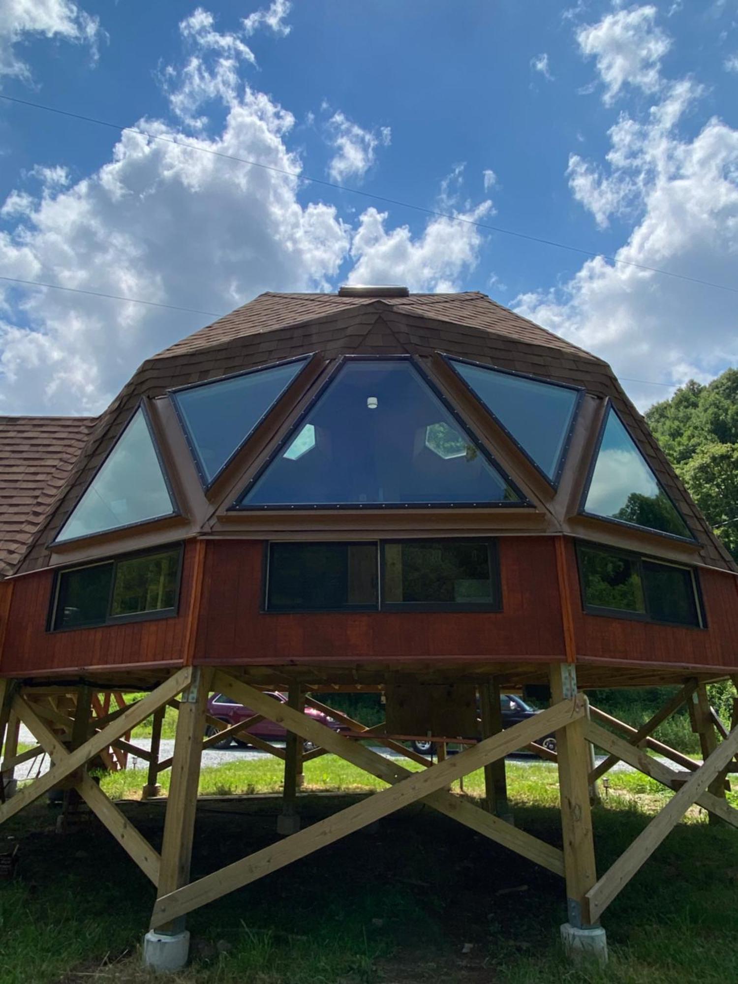 فيلا Natahala Glamping Red Dome #23 Topton المظهر الخارجي الصورة